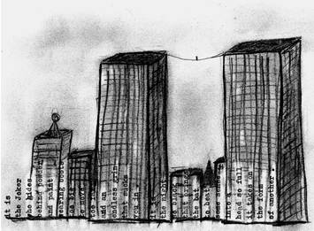 Jokern twin tower sketch 2 Jokern twin tower sketch 2